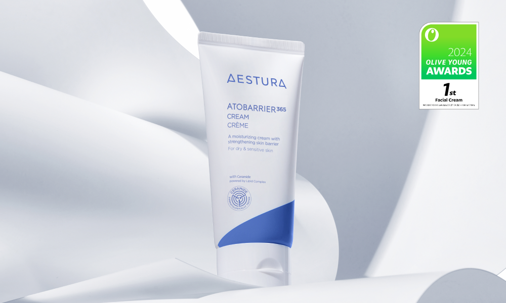 La crema Atobarrier365 de AESTURA fue galardonada como la nº 1 en los Premios Olive Young